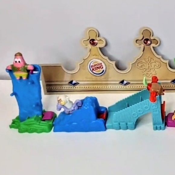 FULL SET Burger King 2021 SpongeBob BK Kids Meal Toys all 6 toys NEW IN PACKAGE - Picture 3 of 5
